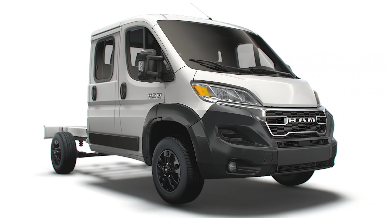 RAM Promaster Chassis Truck Crew Cab 3450 WB 2023 3D Model .c4d .max .obj .3ds .fbx .stl .blend 