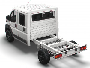 RAM Promaster Chassis Truck Crew Cab 3450 WB 2023 3D Модель