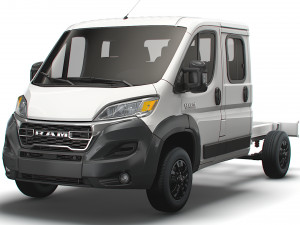 RAM Promaster Chassis Truck Crew Cab 3450 WB 2023 3D Модель