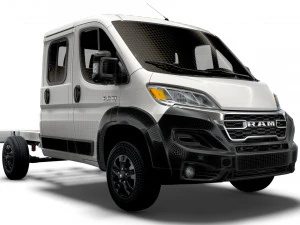 RAM Promaster Chassis Truck Crew Cab 3450 WB 2023 3D Model