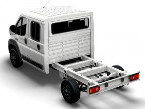 RAM Promaster Chassis Truck Crew Cab 3450 WB 2023 3D Модель