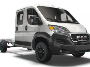RAM Promaster Châssis Camion Crew Cab 4035 WB 2023 Modèle 3D