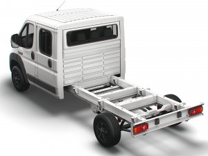 RAM Promaster Chassis Truck Crew Cab 4035 WB 2023 3D 모델