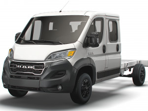 RAM Promaster Chassis Truck Crew Cab 4035 WB 2023 3D 모델