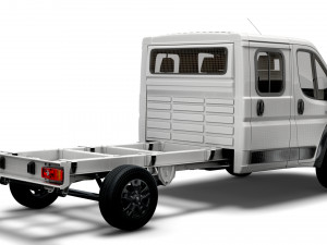 RAM Promaster Chassis Truck Crew Cab 4035 WB 2023 3D 모델