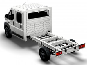 RAM Promaster Chassis Truck Crew Cab 4035 WB 2023 3D 모델