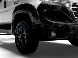 RAM Promaster Chassis Truck Crew Cab 4035 WB 2023 3D 모델