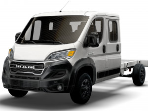 RAM Promaster Chassis Truck Crew Cab 4035 WB 2023 3D 모델