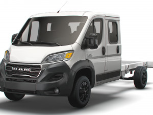 RAM Promaster Chassis Truck Crew Cab 4035 WB XL 2023 3Dモデル