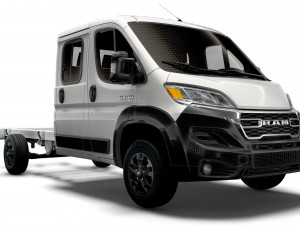 RAM Promaster Chassis Truck Crew Cab 4035 WB XL 2023 3Dモデル