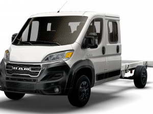 RAM Promaster Chassis Truck Crew Cab 4035 WB XL 2023 3Dモデル