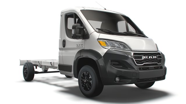 RAM Promaster Chassis Truck Single Cab 4035 WB 2023 3Dモデル .c4d .max .obj .3ds .fbx .stl .blend 