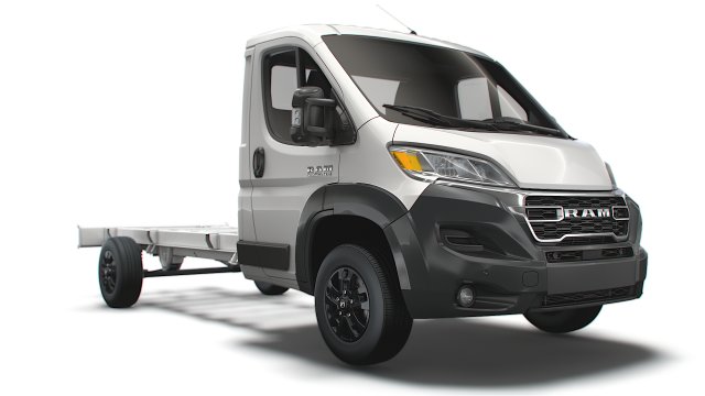 RAM Promaster Chassis Truck Single Cab 4300WB 2023 3D मॉडल .c4d .max .obj .3ds .fbx .stl .blend 