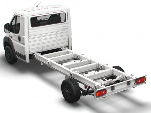 RAM Promaster Chassis Truck Single Cab 4300WB 2023 3D मॉडल