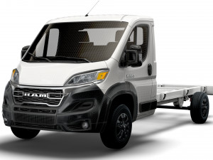 RAM Promaster Chassis Truck Single Cab 4300WB 2023 3D मॉडल