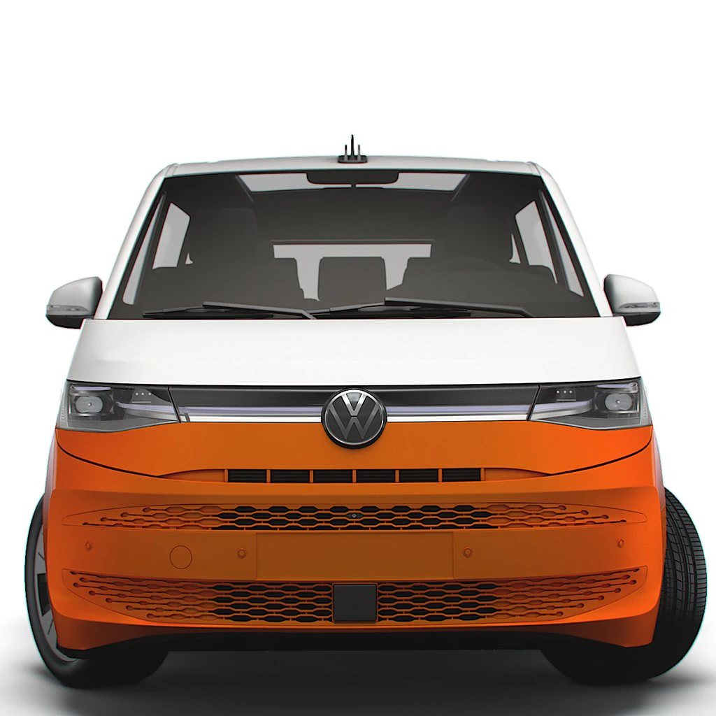 Volkswagen Multivan eHybrid T7 2023 3D Model .c4d .max .obj .3ds .fbx .stl .blend 
