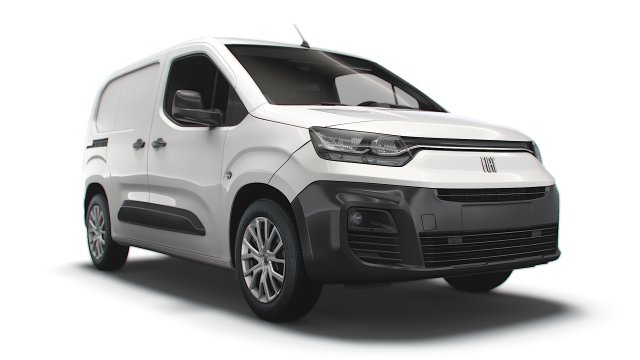 Fiat E-Doblo SWB Van 511 2023 Modelo 3D .c4d .max .obj .3ds .fbx .stl .blend 