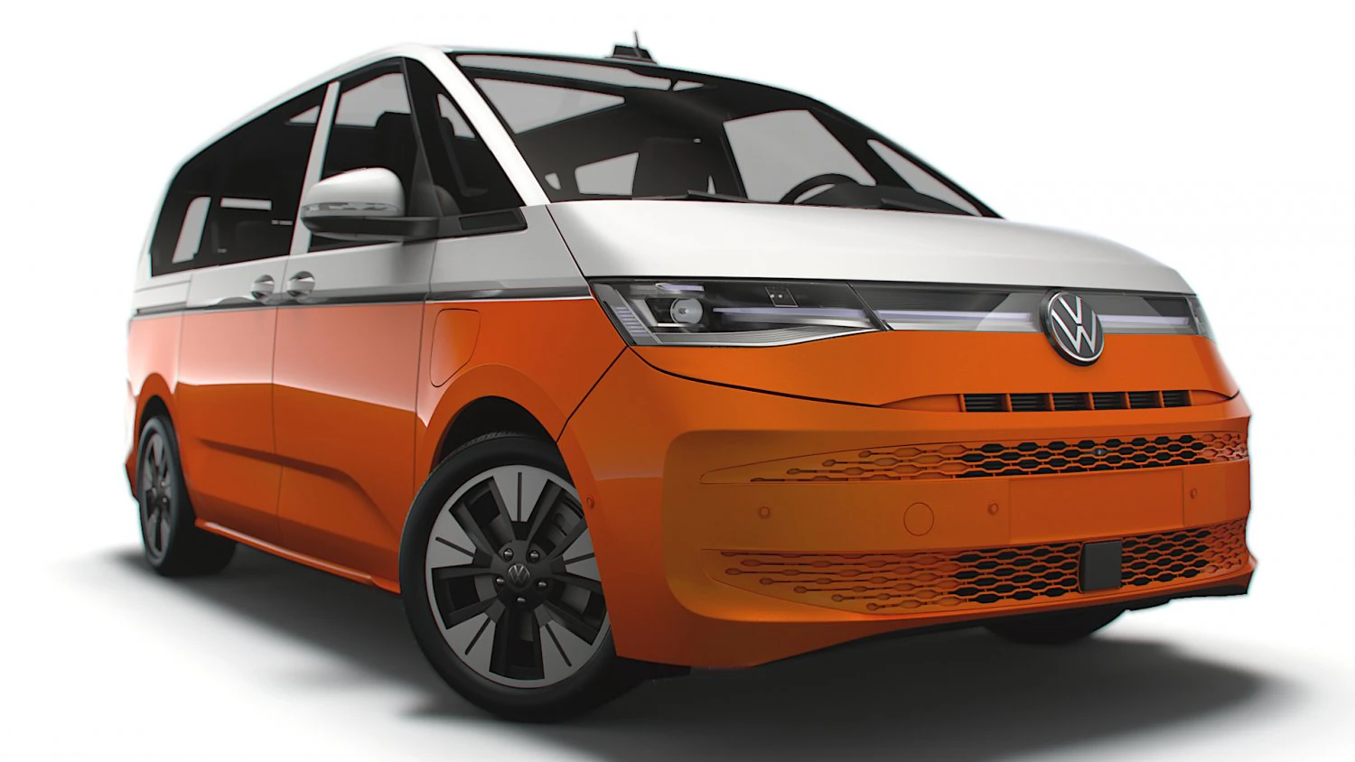 Volkswagen Multivan eHybrid Long T7 2023 3D Model .c4d .max .obj .3ds .fbx .stl .blend 