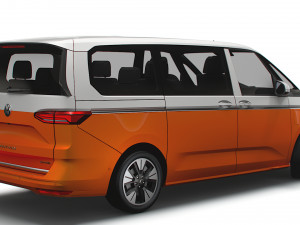 Volkswagen Multivan eHybrid Long T7 2023 3D Модель