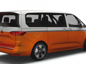 Volkswagen Multivan eHybrid Long T7 2023 3D Model