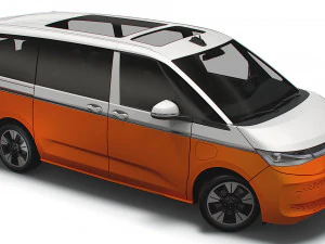 Volkswagen Multivan eHybrid Long T7 2023 3D Model