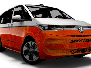 Volkswagen Multivan eHybrid Long T7 2023 3D Модель