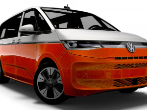 Volkswagen Multivan eHybrid Long T7 2023 3D Model