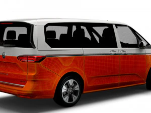 Volkswagen Multivan eHybrid Long T7 2023 3D Model