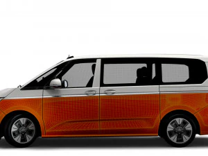Volkswagen Multivan eHybrid Long T7 2023 3D Model