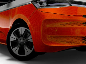 Volkswagen Multivan eHybrid Long T7 2023 3D Model