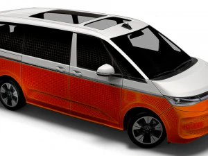 Volkswagen Multivan eHybrid Long T7 2023 3D Model