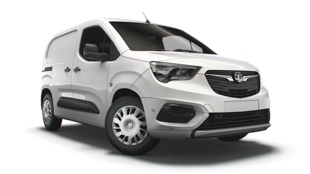 Vauxhall E Combo SWB Limited Van 2022 Modello 3D .c4d .max .obj .3ds .fbx .stl .blend 