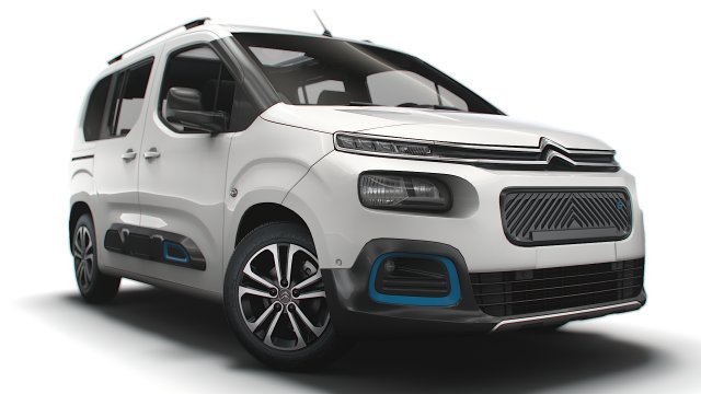 Citroen E Berlingo Multispace XTR 2022 3D Модель .c4d .max .obj .3ds .fbx .stl .blend 