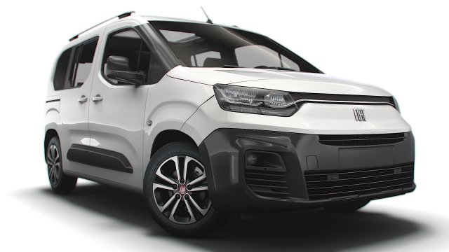 Fiat Doblo 361 2023 3D Model .c4d .max .obj .3ds .fbx .stl .blend 