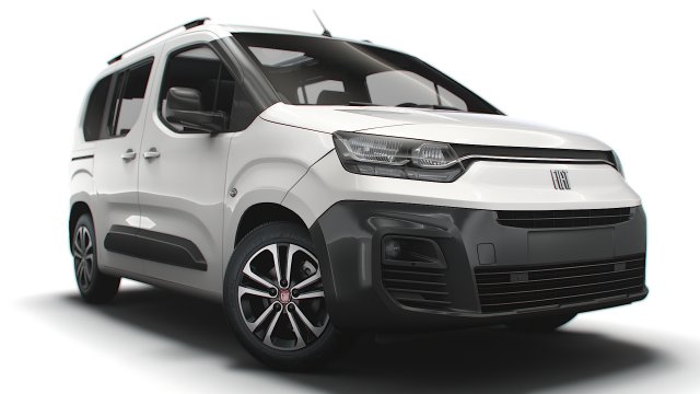 Fiat E-Doblo 361 2023 Modelo 3D .c4d .max .obj .3ds .fbx .stl .blend