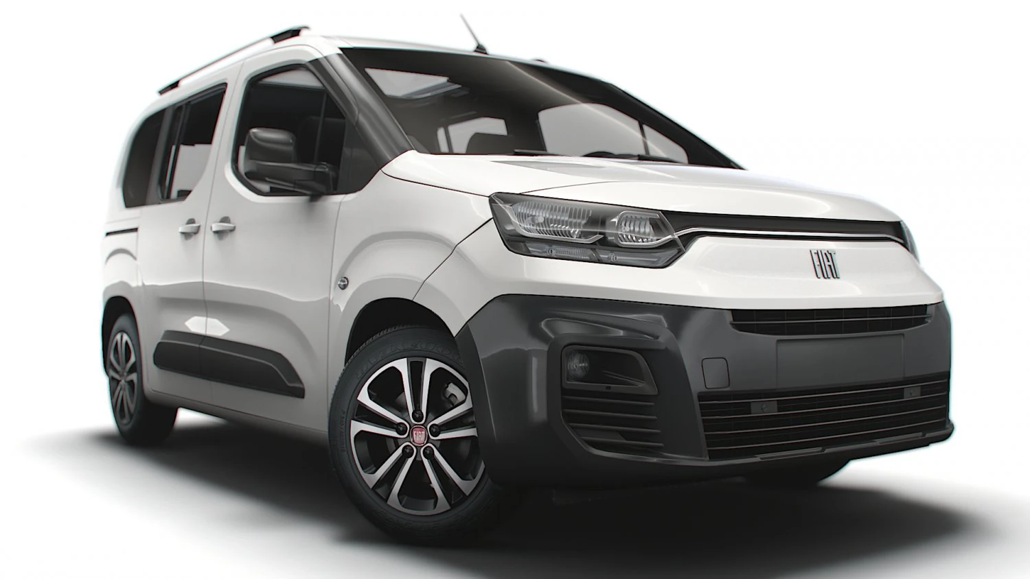 Fiat E-Doblo 361 2023 3D Model .c4d .max .obj .3ds .fbx .stl .blend 