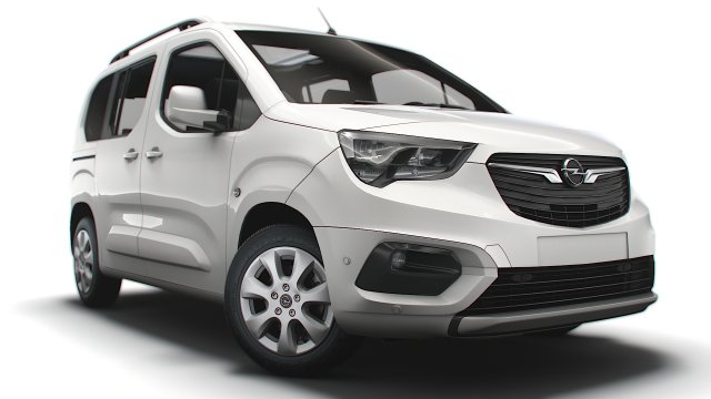 Opel E Combo Life 2022 Model 3D .c4d .max .obj .3ds .fbx .stl .blend 
