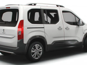 Peugeot E Rifter 2022 3D Model