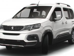 Peugeot E Rifter 2022 3D 模型