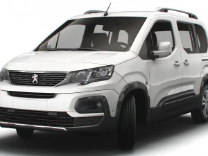 Peugeot E Rifter 2022 3D Model