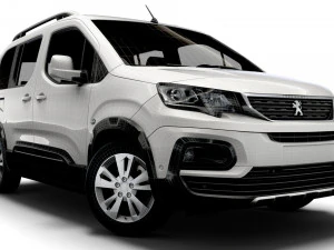 Peugeot E Rifter 2022 3D Model