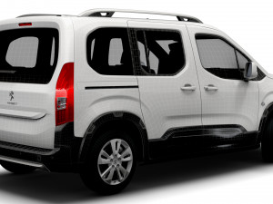 Peugeot E Rifter 2022 3D 模型