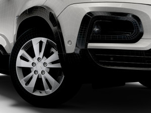 Peugeot E Rifter 2022 3D 模型
