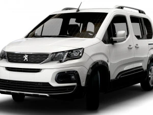Peugeot E Rifter 2022 3D Model