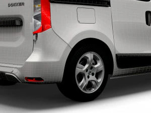 Dacia Dokker DoubleCab 2020 3D Model