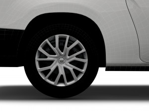 Fiat Doblo LWB Van 511 2023 3D Модель