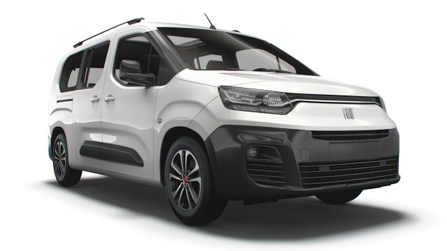 Fiat E-Doblo 361 XL 2023 3Dモデル .c4d .max .obj .3ds .fbx .stl .blend 