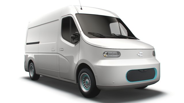 Generic Panel Van 2023 3D Model .c4d .max .obj .3ds .fbx .stl .blend 