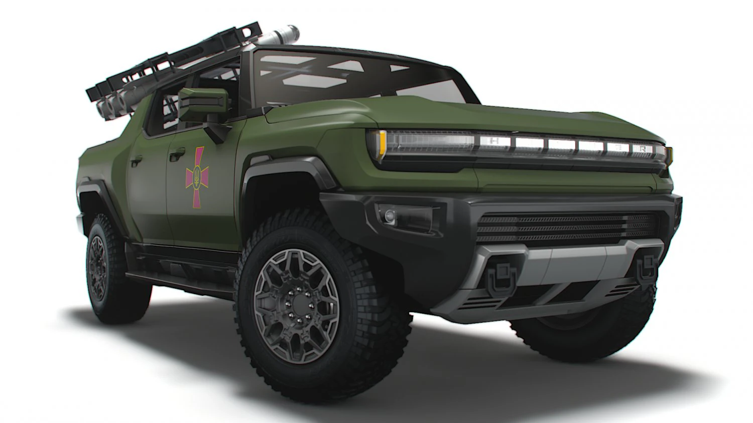 GMC Hummer EV Brimstone SLS 2022 3D Model .c4d .max .obj .3ds .fbx .stl .blend 