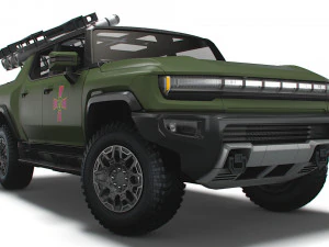 GMC Hummer EV Brimstone SLS 2022 3D Модель
